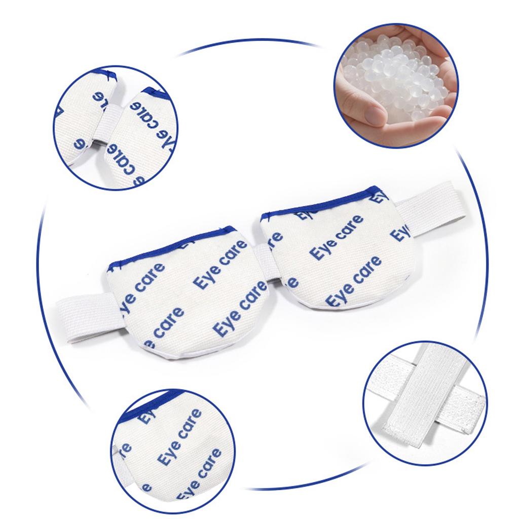 Heated Eye Mask & Microwavable Eye Compress Gentle Steam Heat for Eye Comfort Soothing Relief for Dry Eyes Massage Pillow