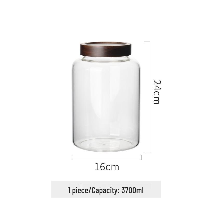 Food Grade Sealed Glass Storage Jar for Tea, Coffee & More