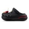 Crocs Crush Clog EVA Classic Crush ZY Zhiyu Cherry Fashion and Versatile Hole Shoes Unisex Black and Red