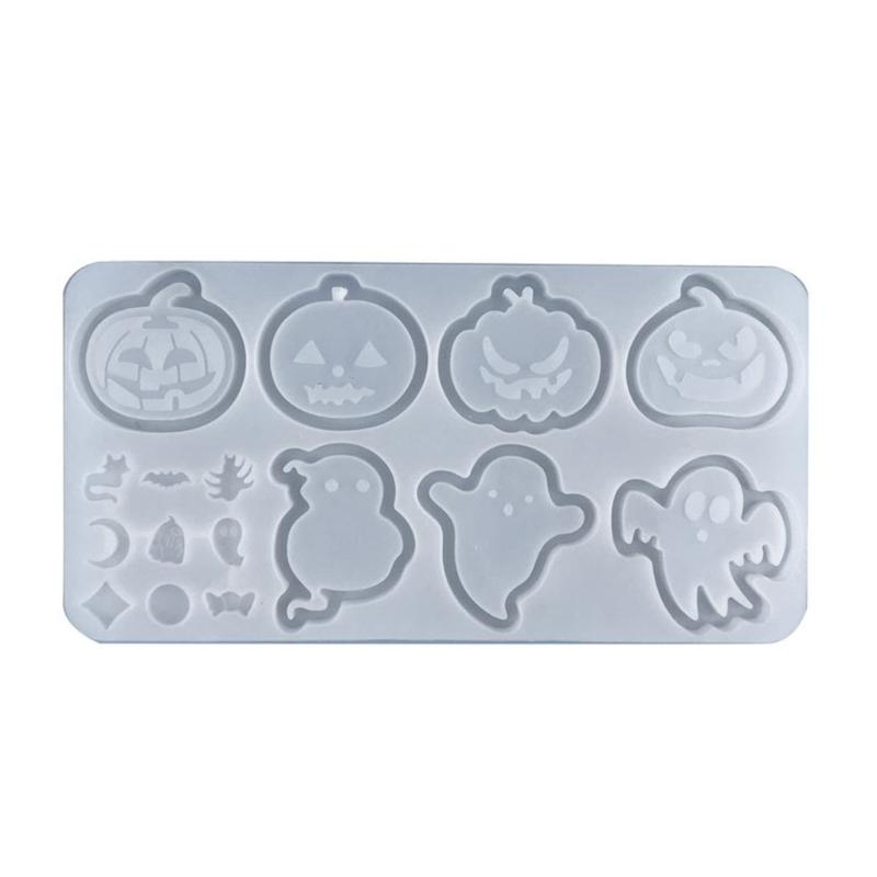 Хэллоуин Призрак Тыква Брелок Силиконовая Форма Полая Форма Шейкер Брелок Изготовление Кристаллов Подвеска Украшение 1 чистый