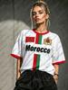 2026 Morocco Football T Shirt For Women Red Letter Print Short Sleeve Tee Team Fans Uniform Casual Sports Football Jersey Tops