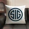 S-Sig Sauer Cushion Cover Summer Breathable Linen Organic Fabric Double-Sided Printing Sofa Pillow Case Home Decor