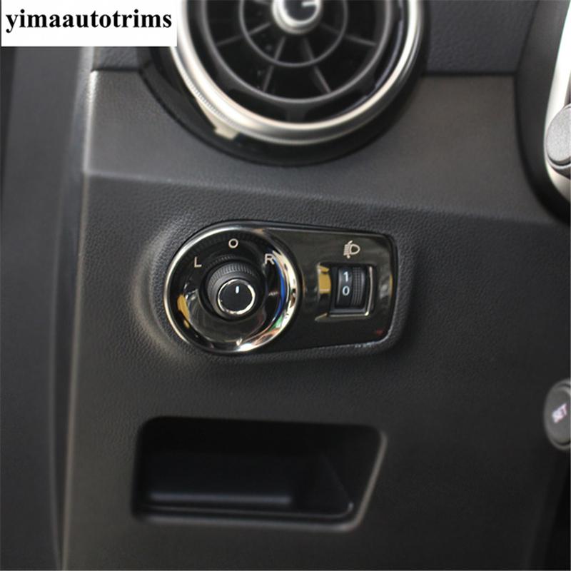 Car Door Speaker / Window Lift / Rearview Mirror Adjust Button Cover Trim Stainless Steel Accessories For MG ZS EV 2018 -
