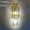 European luxury hotel lobby crystal wall lamp club villa living room office indoor room decoration lighting fixture wall lamp