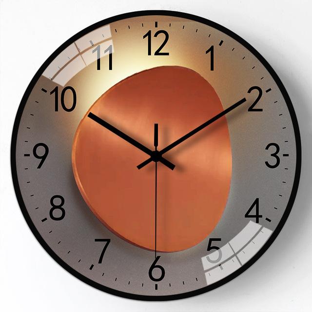 Simple Digital Wall Clock Silent Non Ticking Punch Free Wall Mounted Clock for  Kitchen Living Room Bedroom Bathroom