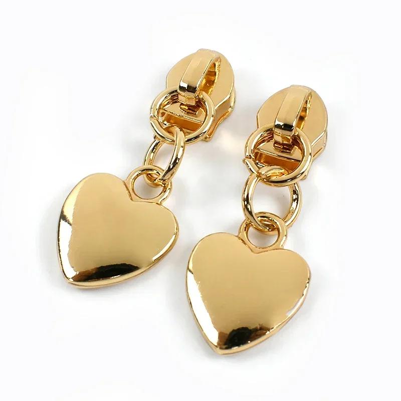 5-30Pcs Meetee 5# Nylon Zipper Puller Down Jackets Bags Zippers Sliders Garment Zips Head Repair Kits DIY Sewing Accessories