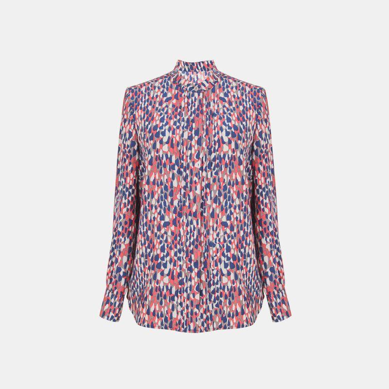 

Blue Rose Plus Size Women s Clothing Spring New Arrival Exquisite Stripes Stand Collar Long Sleeves Shirt Ol Refined Personalized Shirt Stone Flower 5XL