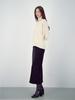 Acud Crepe Suede Bending Skirt _Black