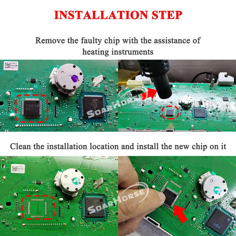 For Mazda 3 Axela BM BN CX-3 DK 2 Demio DJ Car Front Instrument Speedometer Black Screen Display Fault Repair Power Chip