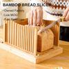 Bamboo Bread Slicer - European Style Wooden Toast and Ham Divider