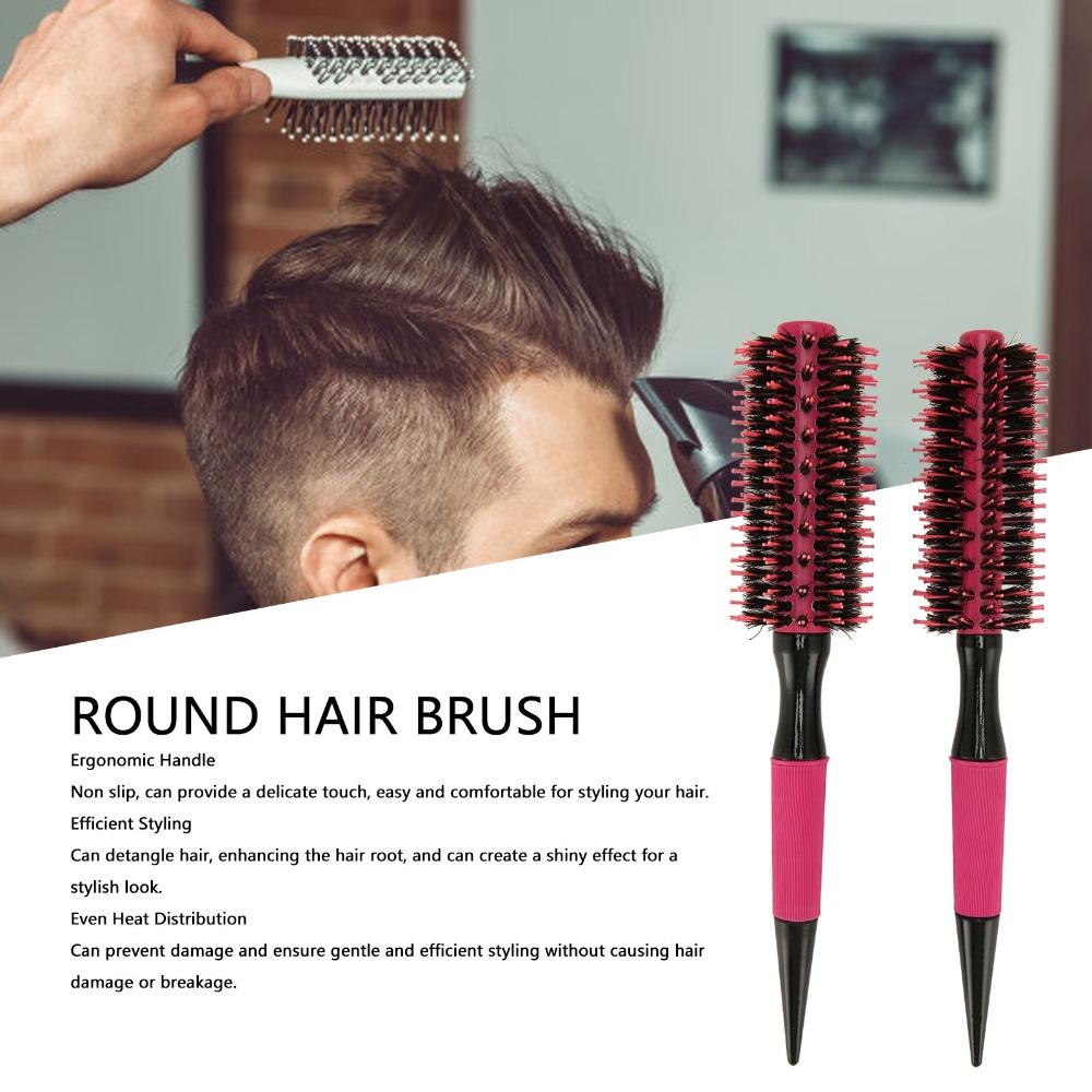 Ergonomic Handle Round Hair Brush Professional Hair Styling Round Brush  Home Use