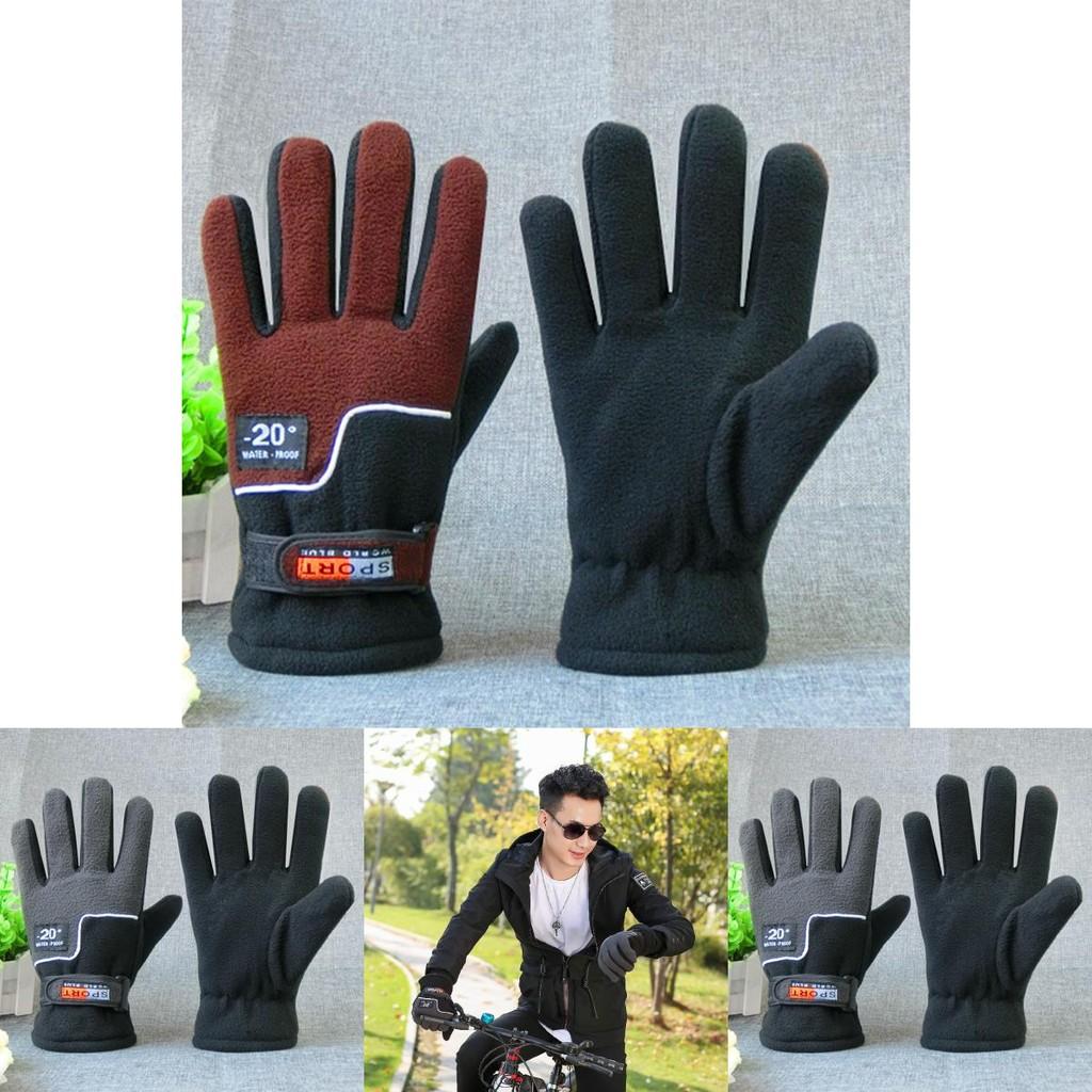 Adult Fleece Bicycle Gloves With And Anti Slip Features For Winter Cycling And Travel