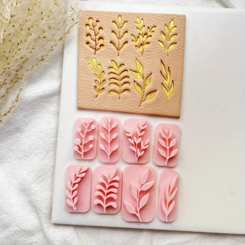 8pcs Soft Clay High Precision Molds for Handmade Gifts, Hairpins, Accessories,Pendants,DIY Creative Decorative Earrings.