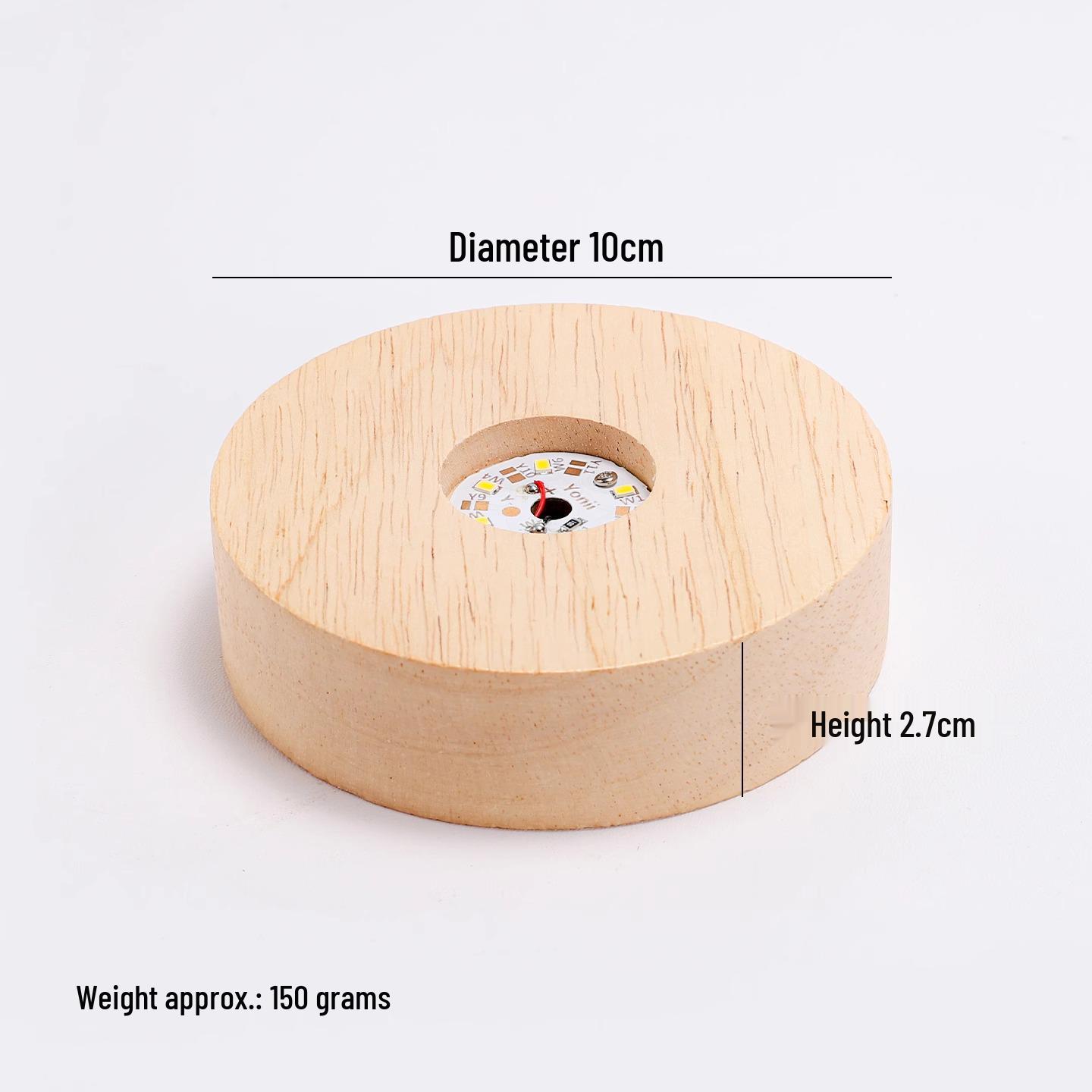 

Illuminated Luxury Wooden Coaster for Wine Glasses and Cocktails