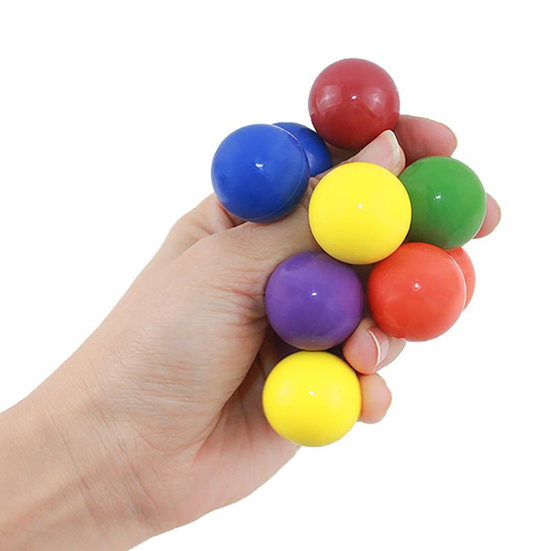 Colorful Stress Relief Ball Children Anxiety Anti-Stress Ball Sensory Toy For Adults Squeeze Stress Balls Anxiety Relief Toys