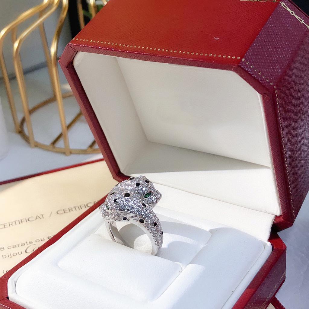 Double Leopard Opening Diamond Ring, Two Tone Anti Allergic Material, Birthday Gift, Free Shipping, Daily Outfit, Sweet and Romantic