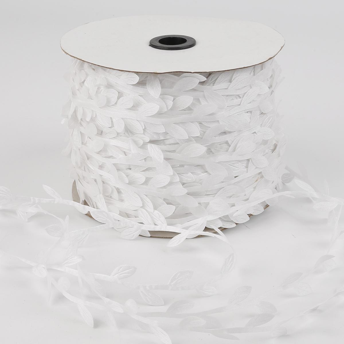 

Красочные полиэфирные ткани листья кружевные украшения ручной работы DIY декоративный макет аксессуары для дома 3cm 10m/bag