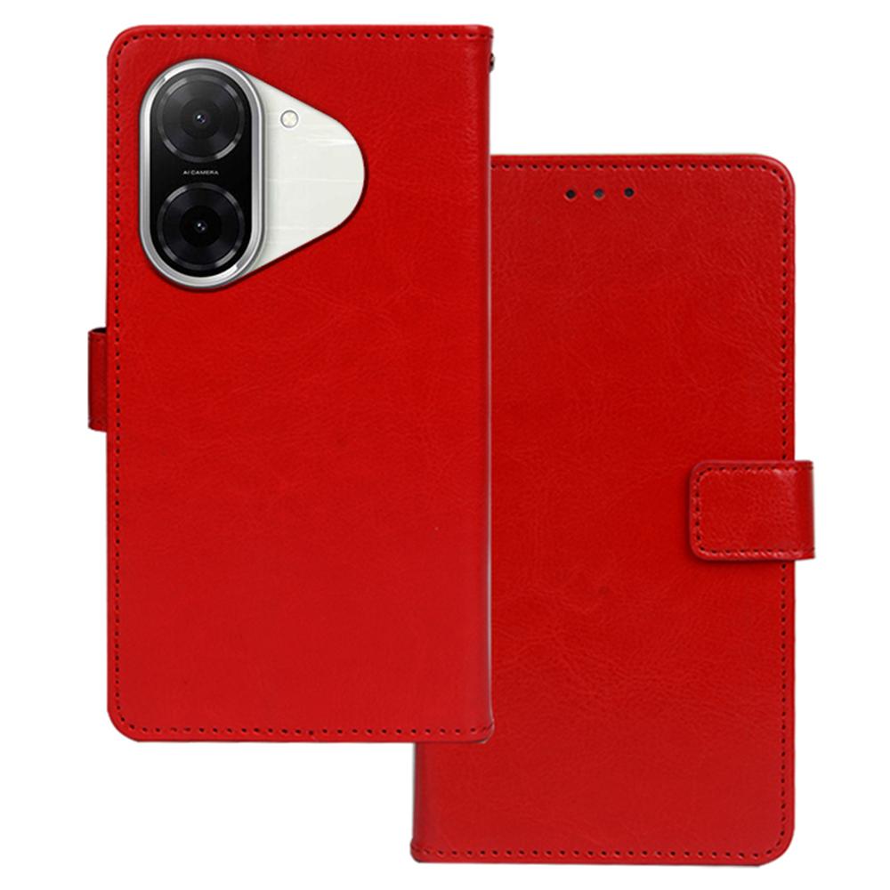 

IDEWEI For Xiaomi Redmi A5 NFC (EU) (173.45mm) Case Wallet Leather Phone Cover Crazy Horse Texture Red