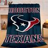 Basketball Texans Logo Blanket Flannel Throw for Sofa, Travel, Camping, Livingroom, Office, Chair and Bed Soft and Warm Holiday Gifts
