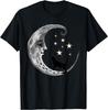 Moon and Stars with Black Cat T-Shirt for Men Women Girls Kids