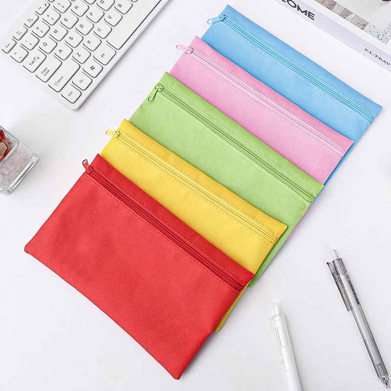 Custom Logo Dirt-Resistant Student Document Bag - Large Capacity Single-Layer Pen and Stationery Holder