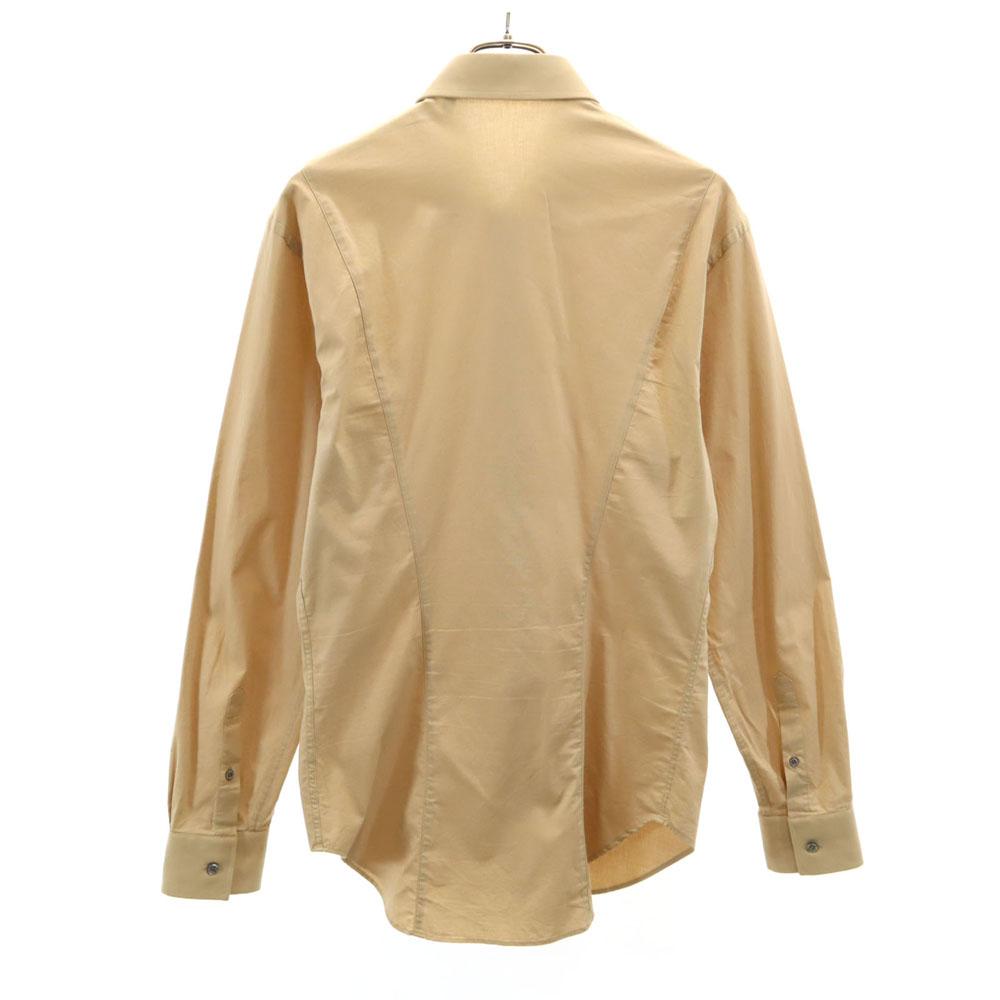 Emporio Armani Long Sleeve Shirt 41 Beige Women Used