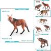 Simulated Wild Animal Wolf Model Ornament For Kids Educational Display With Realistic Design