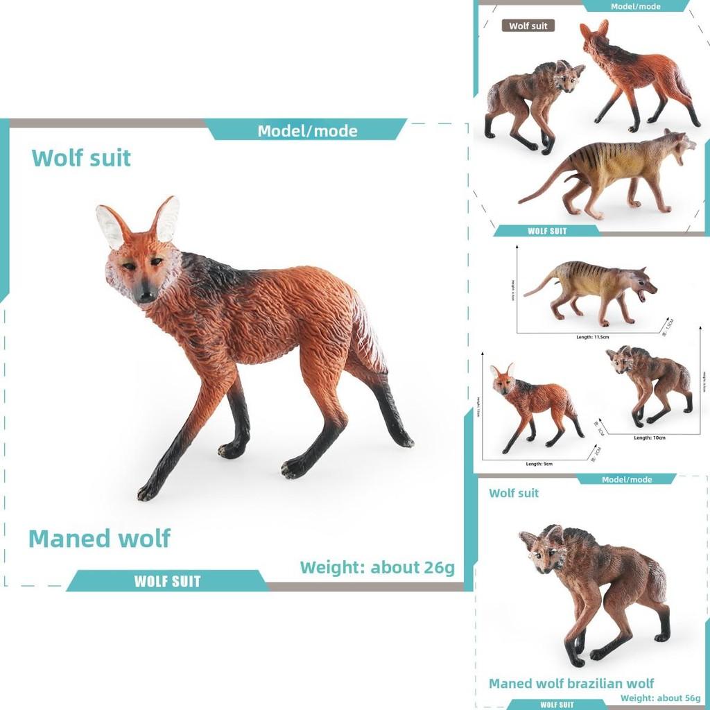 Simulated Wild Animal Wolf Model Ornament For Kids Educational Display With Realistic Design