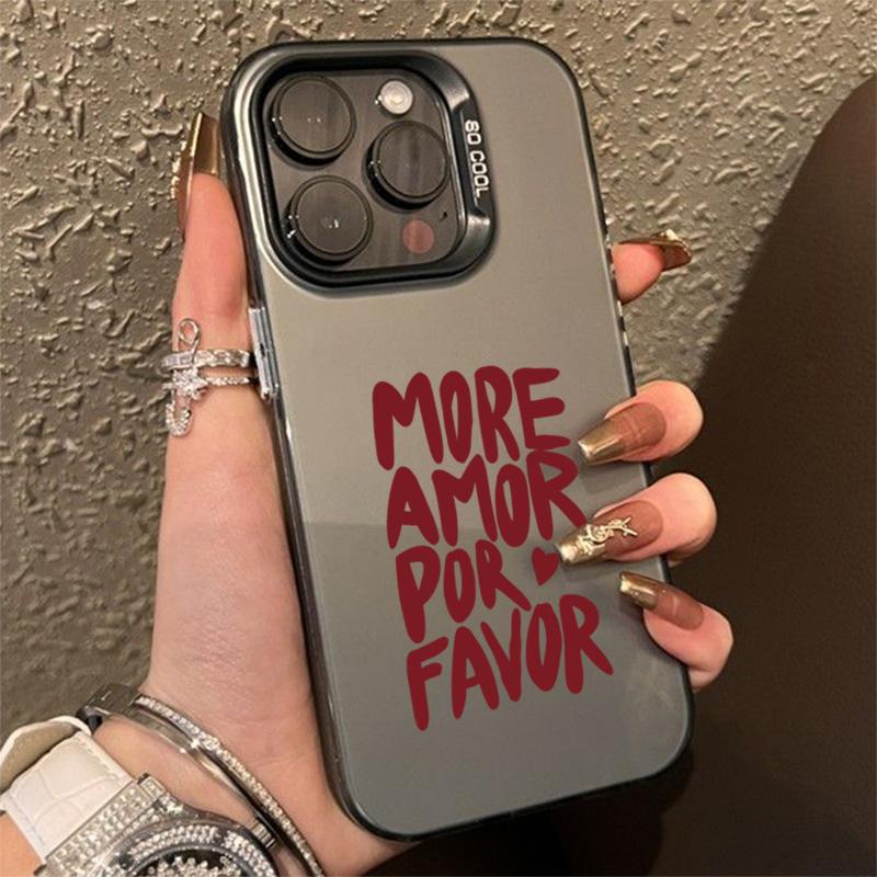 Per iPhone 16 15 14 Pro Max 13 12 11 Pro Massimalista Più Amore Per Favore Cover per Telefono Per iPhone XS Max X XR 7 8 Plus SE2 Custodia