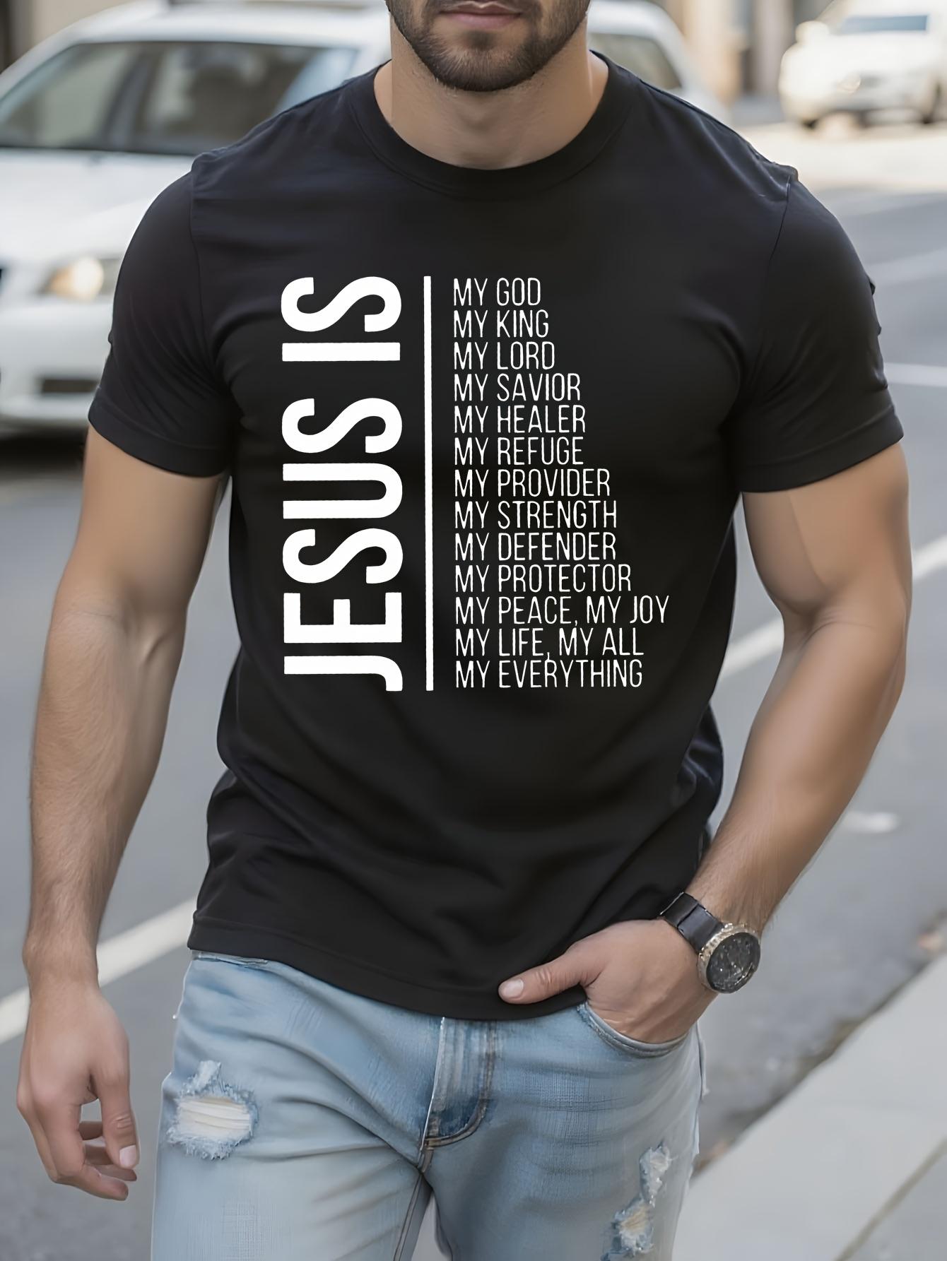 Christian Faith Tshirt - is My King Religious Apparel wit... XL