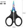 Stainless Steel Multifunctional Fishing Line & Lure Cutter, Small Serrated Scissors for Dyneema PE and Outdoor Use