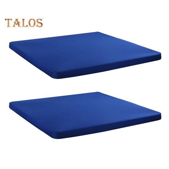 2 Pcs Stretchy Fitted Table Cover 34x34 Inch Square Tablecloth with Elastic Edge Solid Color Table Cloth for Kitchen Dining Picnic Patio Outdoor