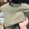 Yalu Men's Cashmere-Blend Crew Neck Thermal Knit Sweater