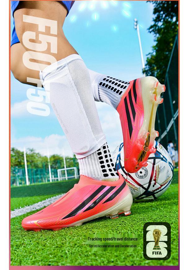 Cross Weltcup F50 Low-Top Fußballschuhe für Jugendliche & Erwachsene, Langstollen, Nocken, Sportwettkampfschuhe