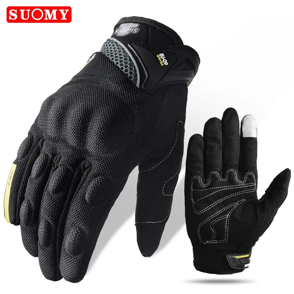 Suomy Summer Motorcycle Gloves Men Women Motorcyclist Gloves Breathable Touchscreen Moto Biker Cycling Gloves S-XXL