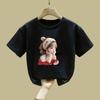 Girls Shortsleeved Tshirt Summer Baby Girl Print Breathable Roundneck Halfsleeve Fashionable Design Top Tshirt
