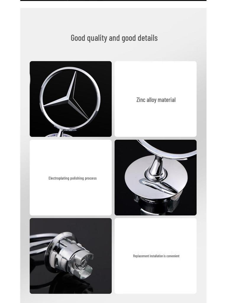 Emblema de Coche para Capó y Cola de Mercedes-Benz Clase S y GLS450 Maybach