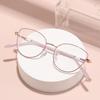 Cat Eye Glasses for Women Flat Light Blue Light Protection Student Frame Style Optical Glasses