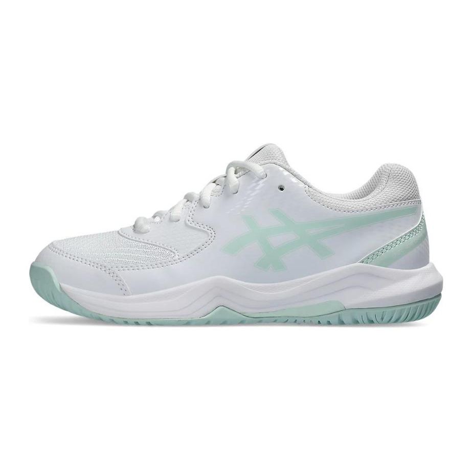 Asics Gel Dedicate 8 GS Bílé Světle Modré Dětské Tenisky 1044A077-102