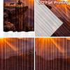 2D Flachdruck 2 Stück Vorhang Party Fenster Vorhänge Sonnenuntergang Abenteuer Klippe Digital Bedruckte Polyester Vorhänge Festliche Vorhänge für