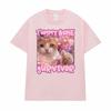 Tummy Ache Survivor Funny Cat Meme Graphic T Shirts for Unisex Women Fashion Retro Cartoon Humor T Shirt Streetwear Tshirts