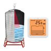 Smart Water Level Sensor Ultrasonic Meter for Flooding Leak Monitoring with High Low Alarm IP65 Waterproof for Home