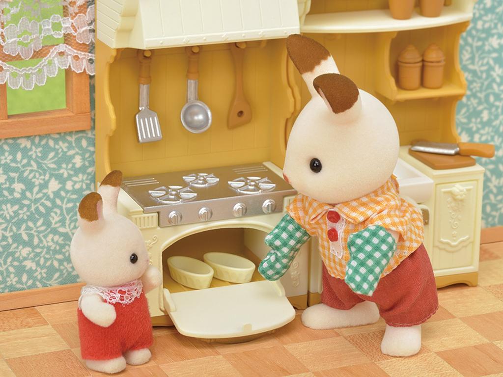 Sylvanian Families Furniture ST Mark Certified Toy Dollhouse for Ages 3 and Sylvanian Families by Epoch [Stove & Sink] Ka-420 Up,