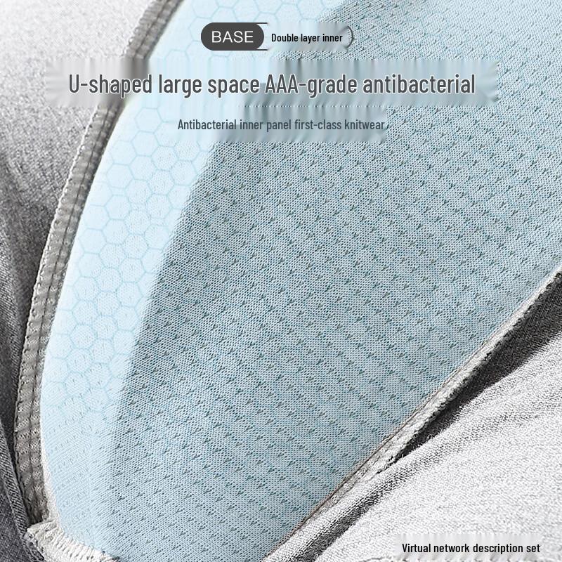 Langsha Men's Combed Cotton Boxer Briefs 4-Pack