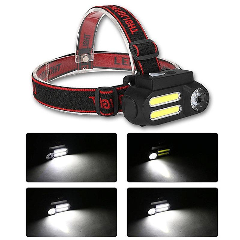 Outdoor Bright Headlamp, Long-Lasting Li-ion Battery, for Night Running, Cycling, Camping, Fishing, Emergency Lighting