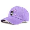 Kuromi Baseball Cap Adult A-Z Letter Washed Denim Sun Hat Woman Girls Cap Cartoon Outdoor Sport Sunbonnet Retro Headgear Gift