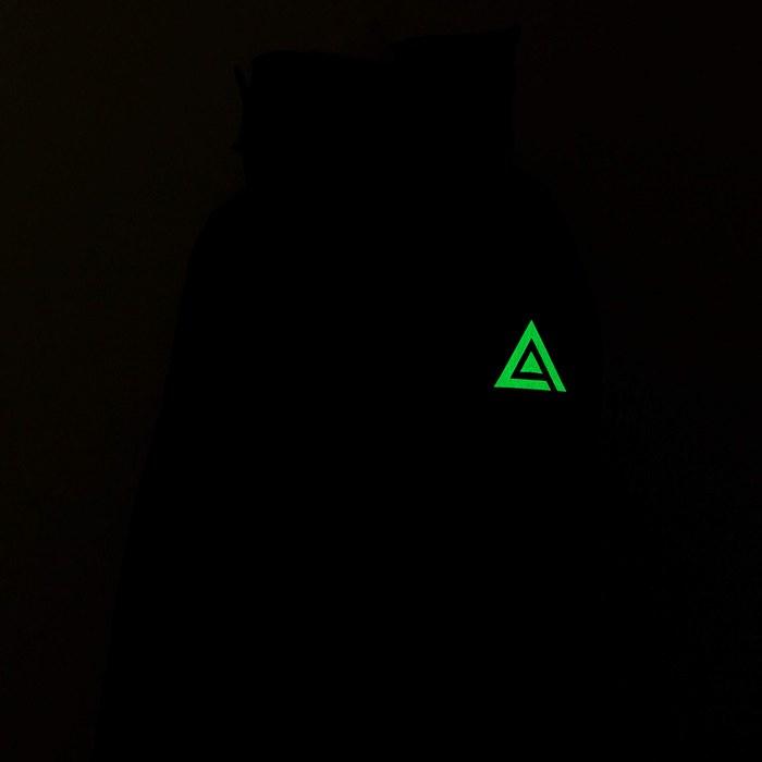 Groove Garage Ghost In the Shell SAC_2045 Public Security Section 9 Glow-in-the-Dark Patch (Removable) Black, Approx. W67mm X H59mm