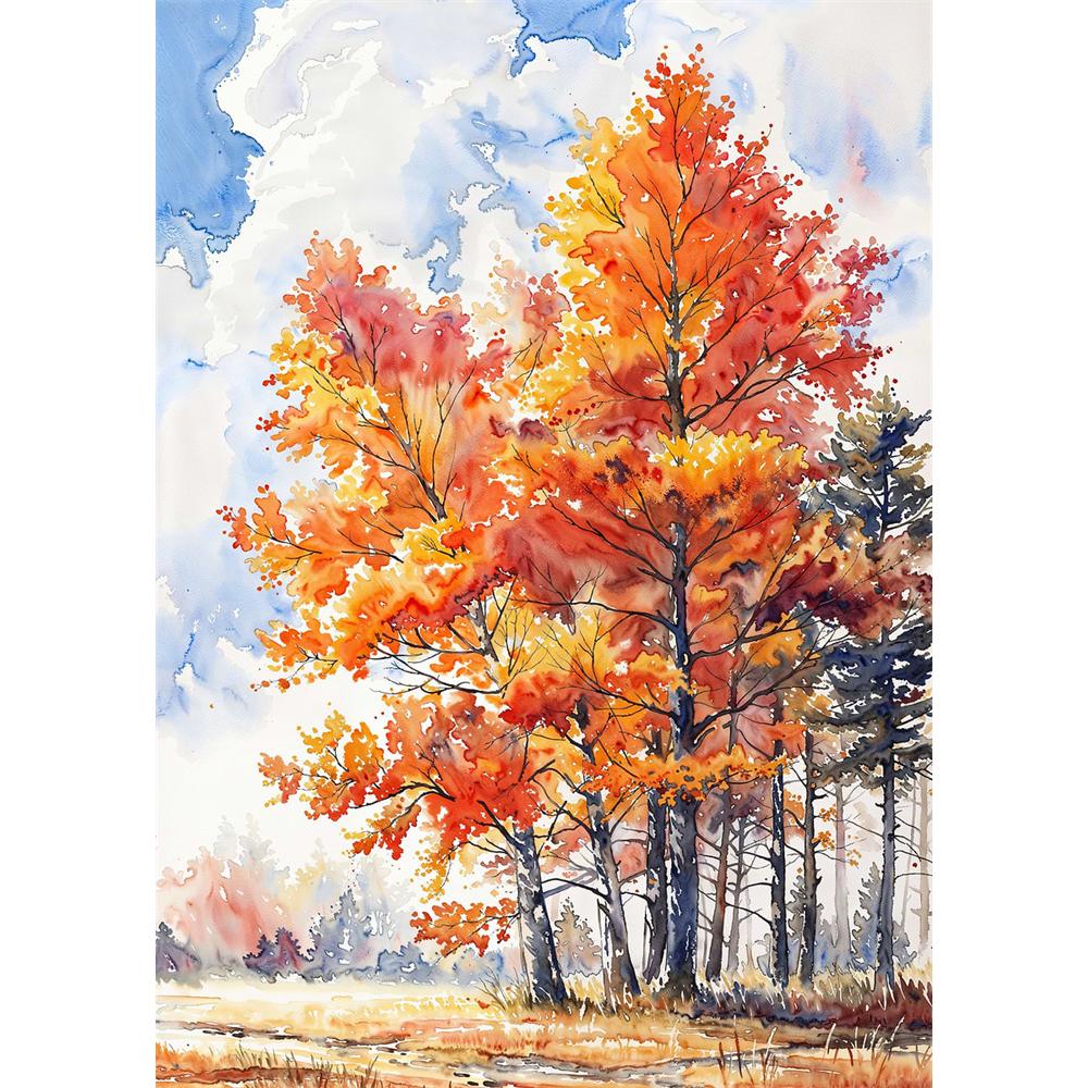 Chinese Four Seasons Landscape Diamond Art Painting Decoration Sailboat Diy Full Rhinestone Mosaic Cross Stitch Kit Gift