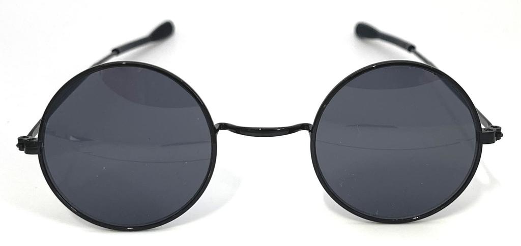 [CYPHUS] Cyphus Round Glasses, Small, Compact, UV Protection, Trendy Fashion, SK-ON-1 (BlackSmoke)