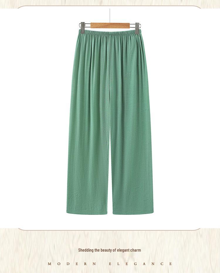 2026 Mid-aged & Elderly Women's Summer Short-sleeve Two-piece Set - Grandma Mom Pajama Top & Pants